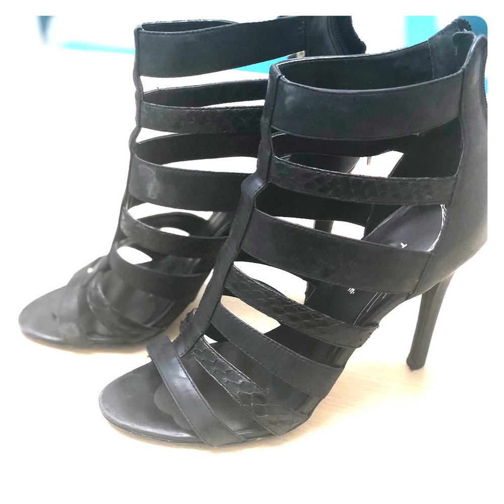 Trouvé Cages Black Heels size 8